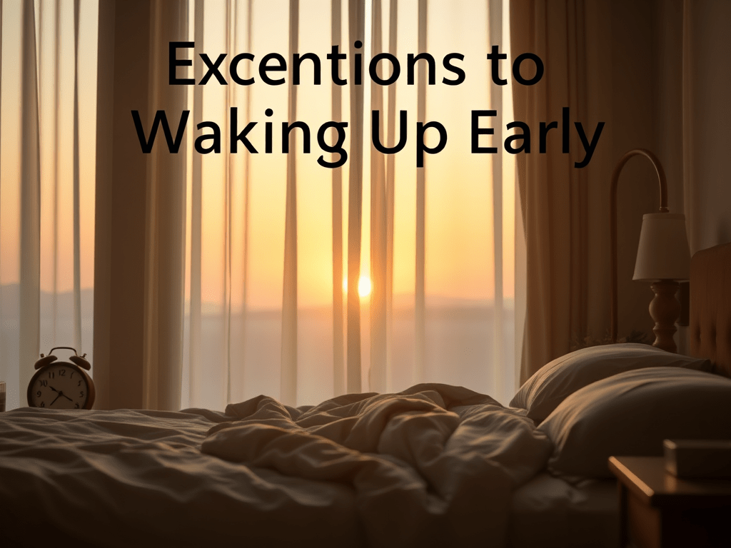 Exceptions to Waking Up Early: When Should You Sleep&nbsp;In?